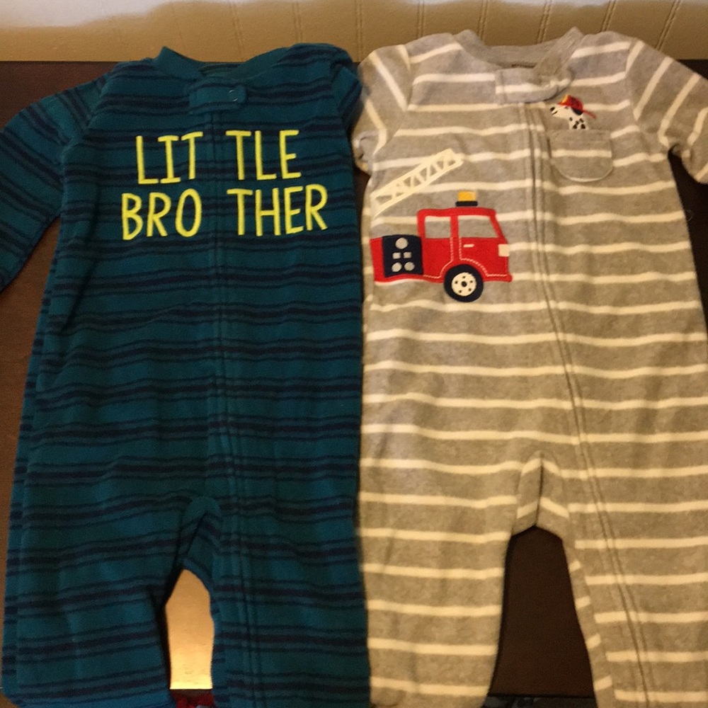 Footie jammies.
